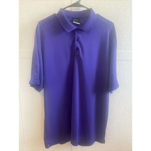 Nike Shirt Mens XL Purple Dri Fit Golf Polo
